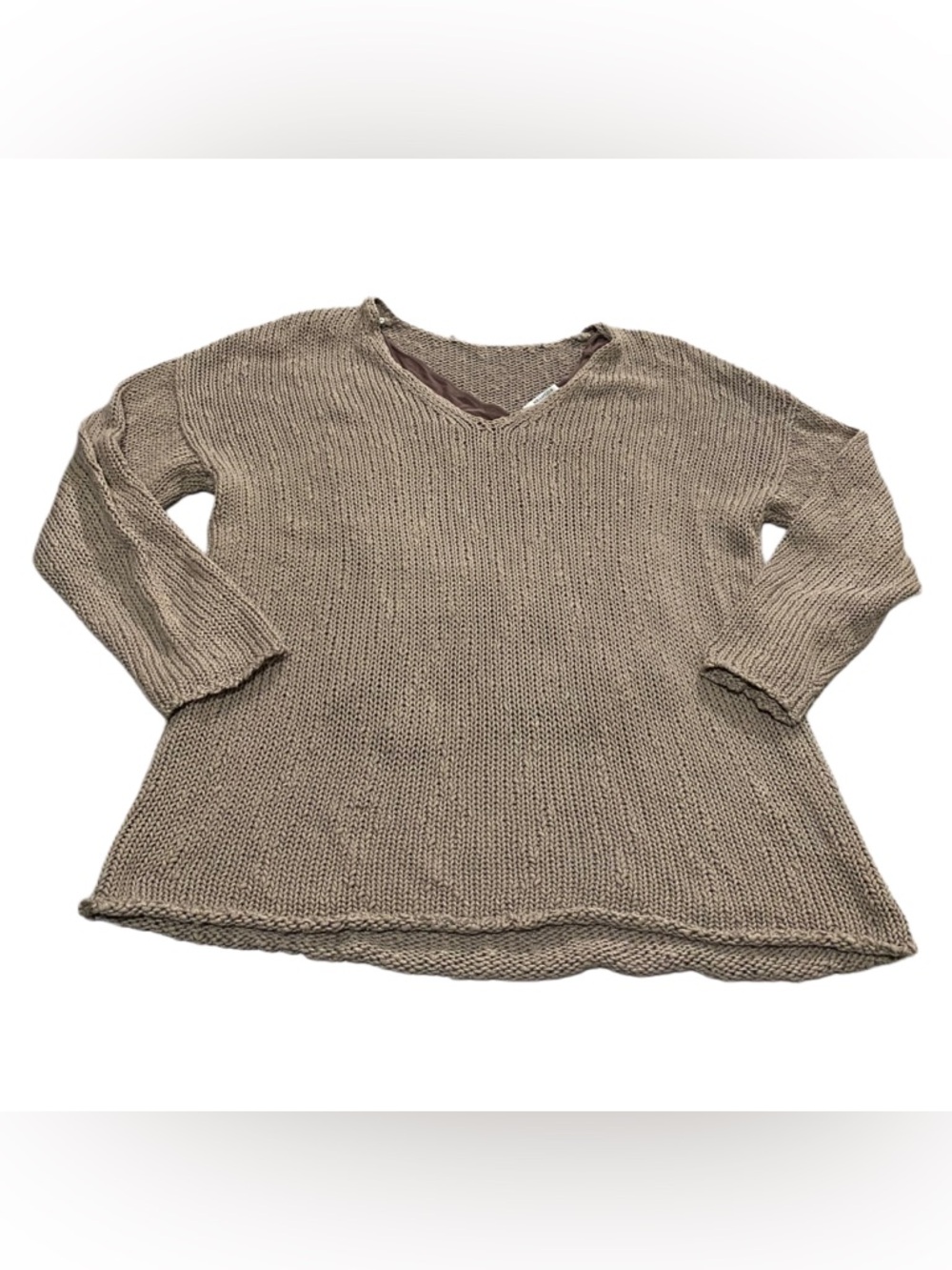 MM Lafleur Knit Sweater Taupe With Tank Top L
